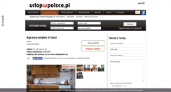 Desktop Screenshot of agroturgonia.urlopwpolsce.pl