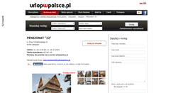 Desktop Screenshot of pensjonat22.urlopwpolsce.pl
